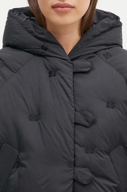 GANNI down jacket Nylon Tech Puffer Short Jacket black F9546