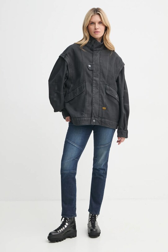 G-Star geacă din denim D25365.D490 negru AW24