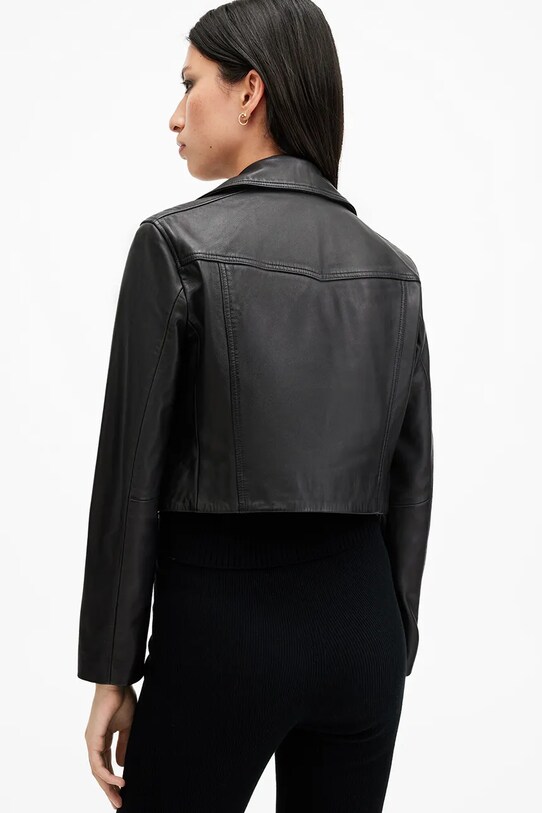 Кожаная куртка AllSaints ELORA W088LB чёрный AW24