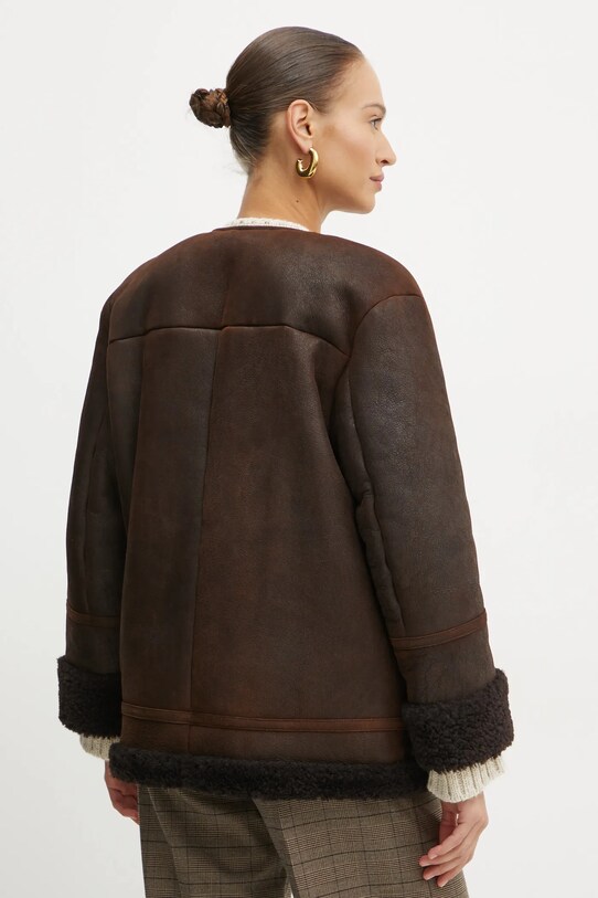Одежда Кожаная куртка Weekend Max Mara 2425416013600 коричневый