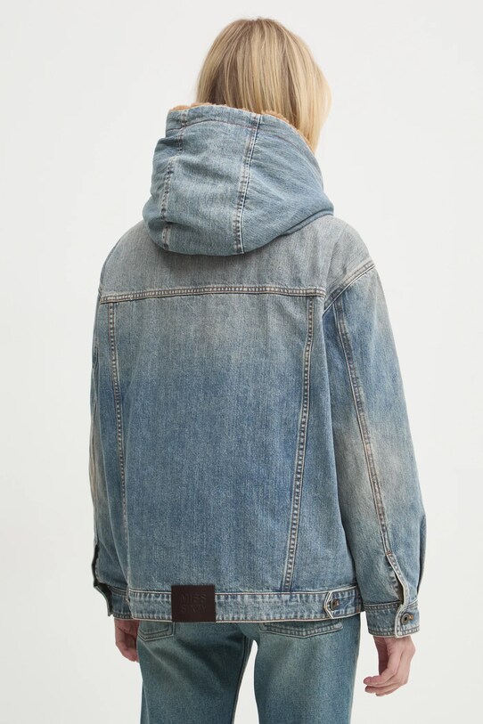 Îmbrăcăminte Miss Sixty jachetă cu puf din denim 6L4YJ1290000 albastru