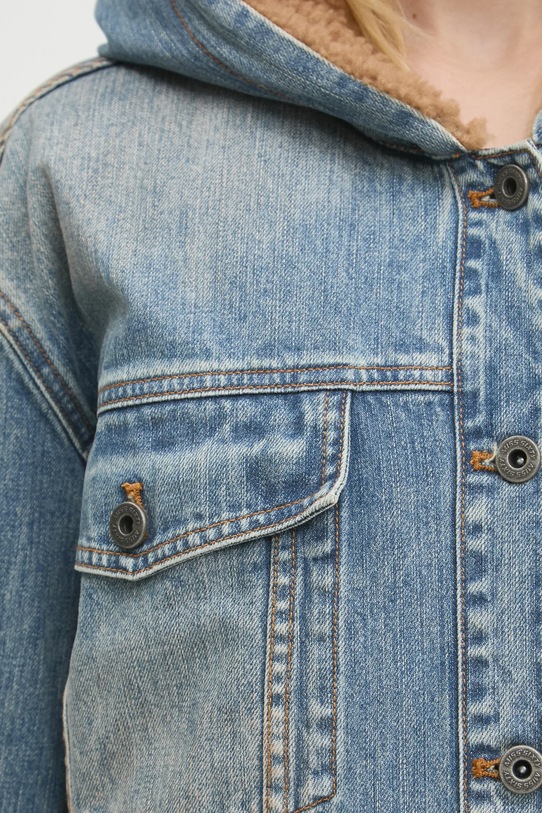 Miss Sixty jachetă cu puf din denim 6L4YJ1290000 albastru