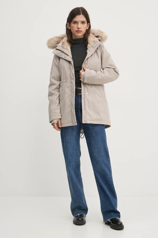 Hollister Co. geacă KI344.4505.130 bej AW24
