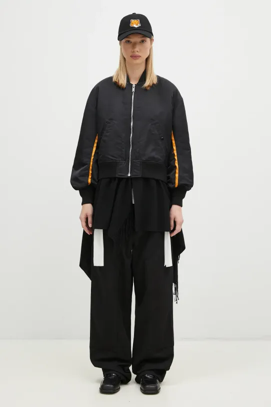 Undercover kurtka bomber Blouson bez kaptura czarny UC2D1202.2