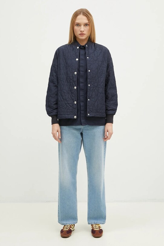 Куртка Maison Kitsuné Quilted Blouson NW02103WQ4036 тёмно-синий