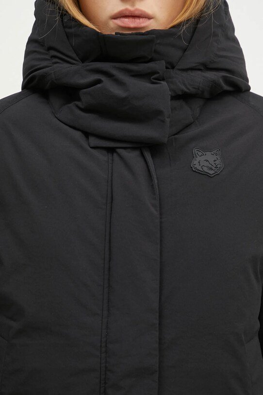 Пухова куртка Maison Kitsuné Puffer чорний NW02202WQ4031