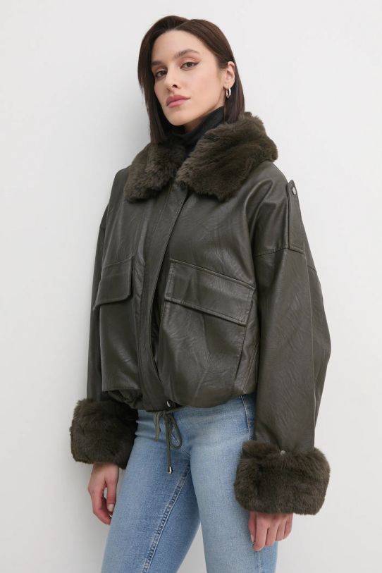 Μπουφάν Sandro Ferrone πράσινο S130YBEEROS