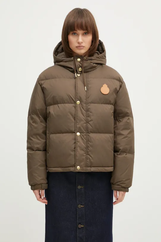 Sporty & Rich jacket Crown Puffer with brown OW020512202BR03