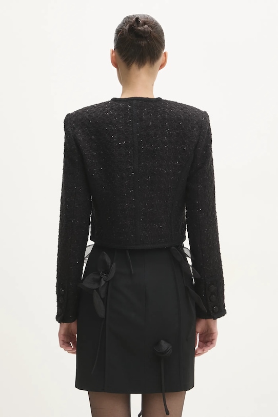 Abbigliamento Rotate giacca in misto lana Boucle Crop 113086100 nero