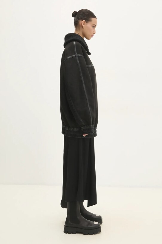 Куртка Rotate Oversized Bomber 113189100 чорний AW24