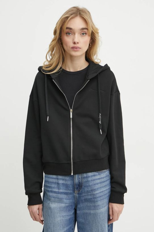 Bavlnená mikina Armani Exchange bavlna čierna 6DYM72.YJEEZ