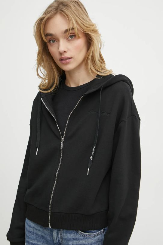 Oblečenie Bavlnená mikina Armani Exchange 6DYM72.YJEEZ čierna