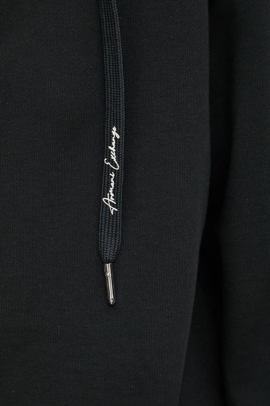 Bavlnená mikina Armani Exchange čierna 6DYM72.YJEEZ
