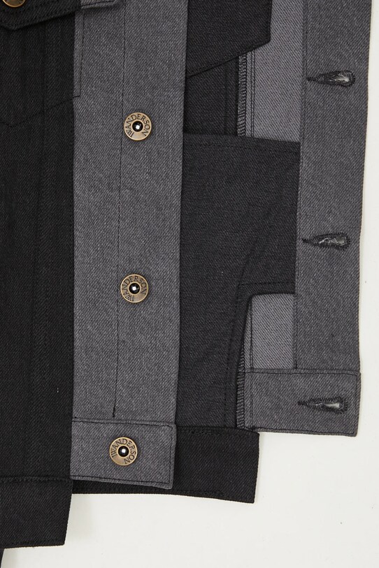 Τζιν μπουφάν JW Anderson Layered Denim Jacket DJ0034.PG1657.938 γκρί