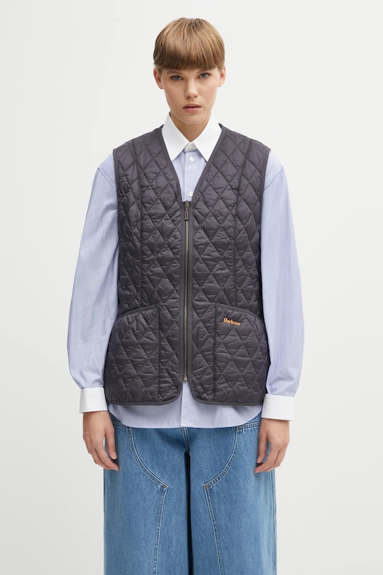 Безрукавка Barbour без капюшона темно-синій LQU0471