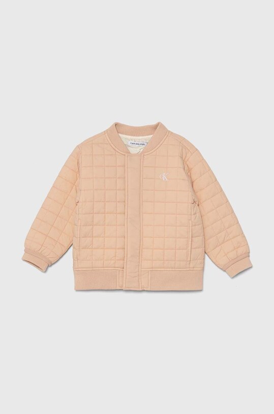Dětská bomber bunda Calvin Klein Jeans s podšívkou růžová IN0IN00246.G.9BYH