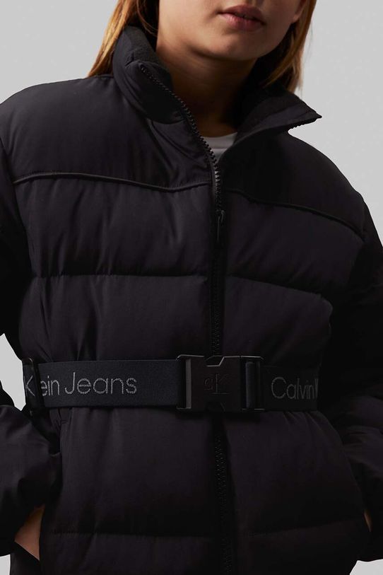 Dievča Detská bunda Calvin Klein Jeans IG0IG02592.9BYH.104.116 čierna