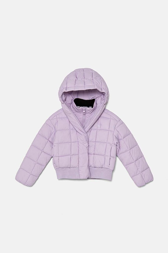 Dětská bunda Calvin Klein Jeans s podšívkou fialová IG0IG02595.9BYH.116