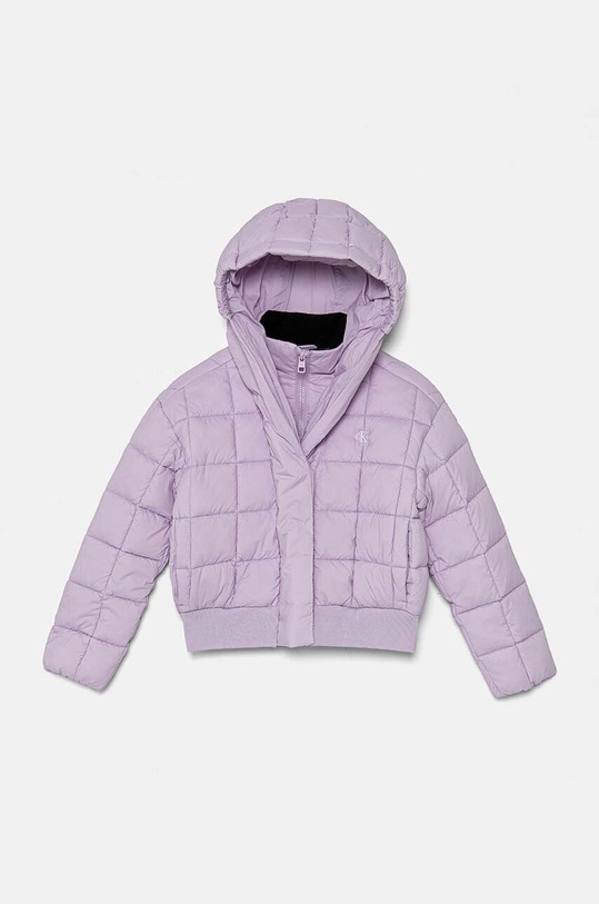 Dětská bunda Calvin Klein Jeans s podšívkou fialová IG0IG02595.9BYH.128.176