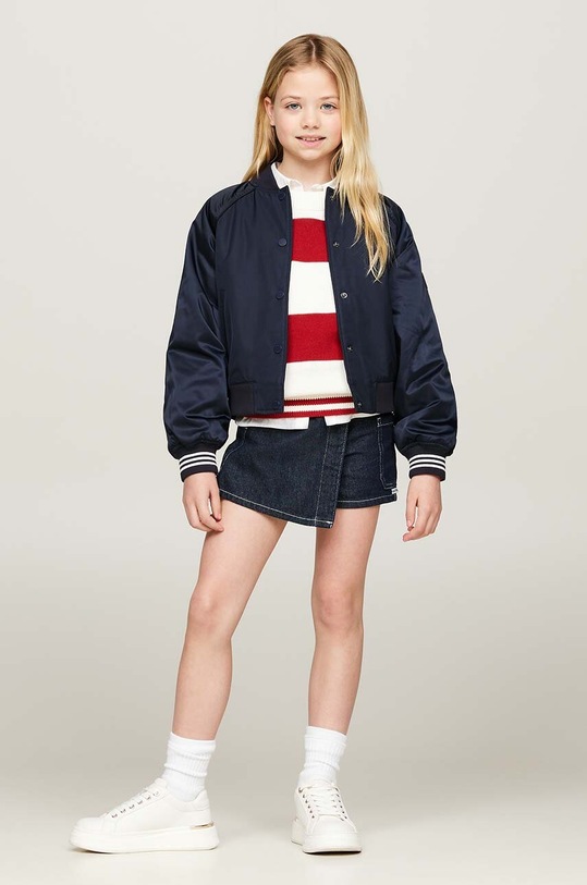 Dječja bomber jakna Tommy Hilfiger KG0KG08054.9BYH.128.176 mornarsko plava AW24
