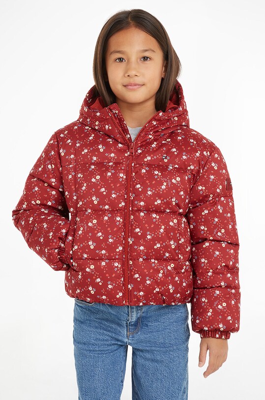 Дитяча куртка Tommy Hilfiger з утепленням бордо KG0KG08055.9BYH.128.176