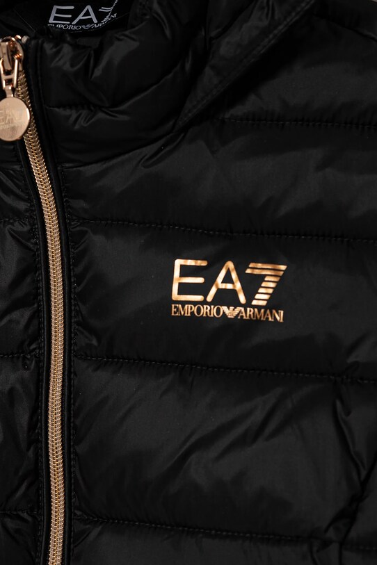 Dziewczynka EA7 Emporio Armani kurtka dziecięca 6DFK01.FNGPZ czarny