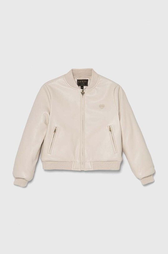 Guess kurtka bomber dziecięca bez kaptura beżowy J4YL13.WE8D0.9BYH