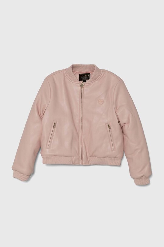 Guess kurtka bomber dziecięca bez kaptura różowy J4YL13.WE8D0.9BYH