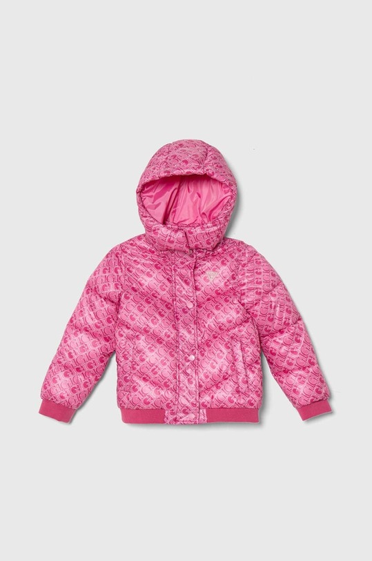 Dětská bunda Guess s podšívkou růžová K4YL00.WEGY0.9BYH