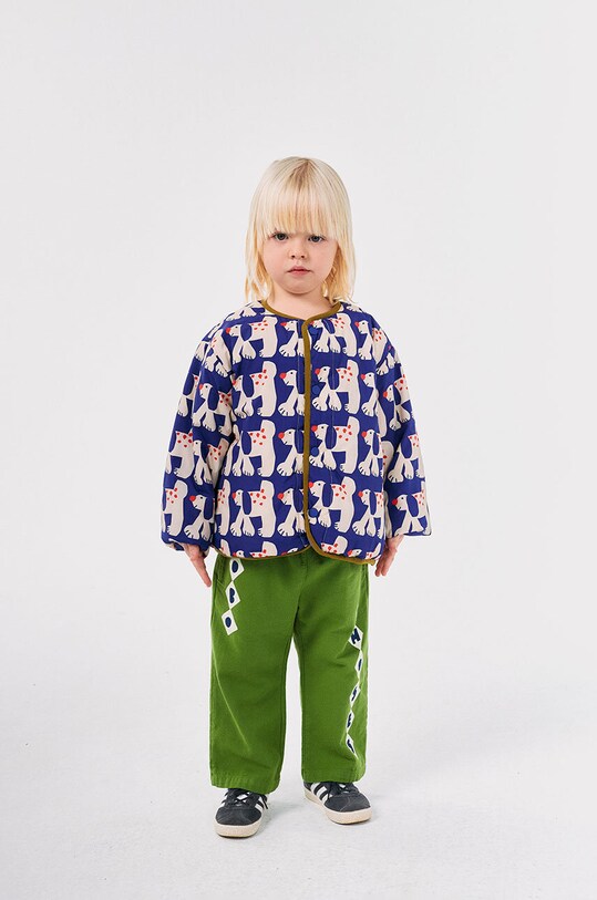 Дитяча двостороння куртка Bobo Choses Fairy Dog з підкладкою зелений 224AC129