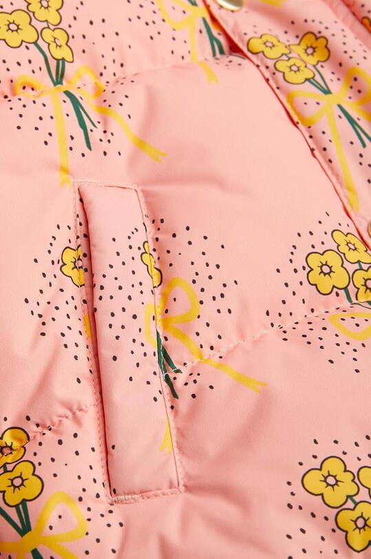 Детская куртка Mini Rodini Winter flowers розовый 2471011328