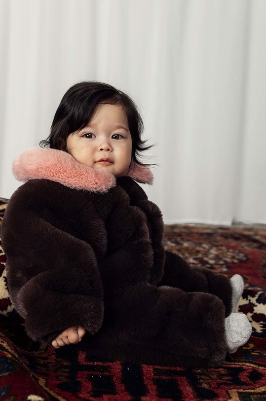 Mini Rodini kombinezon zimowy niemowlęcy bez kaptura bordowy 2471012916