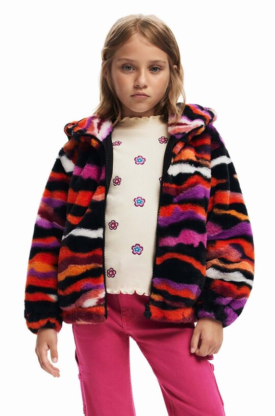 Детская куртка Desigual с капюшоном красный 24WGEW09