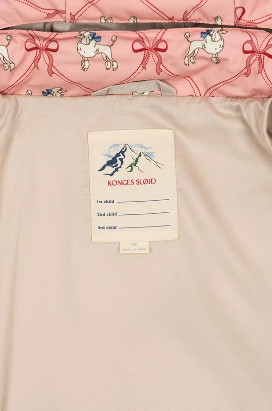 Detská páperová bunda Konges Sløjd MAGNUM DOWN JACKET PRINT GRS KS101265