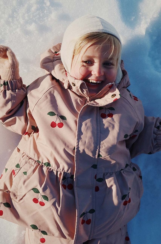 Konges Sløjd kurtka dziecięca MISMOU FRILL JACKET pozostałe pomarańczowy KS101268