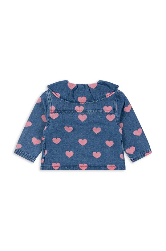 Dziewczynka Konges Sløjd kurtka jeansowa dziecięca MAGOT DENIM SHIRT GOTS KS101581 niebieski