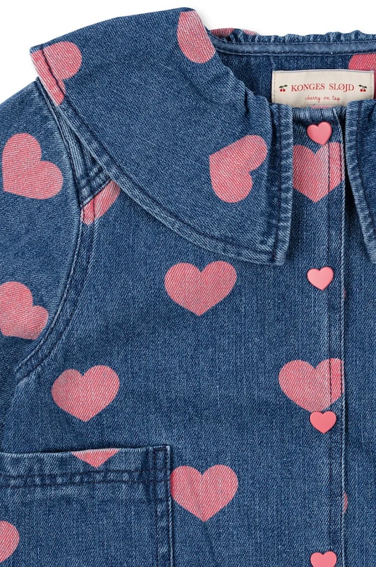 Детская джинсовая куртка Konges Sløjd MAGOT DENIM SHIRT GOTS голубой KS101581