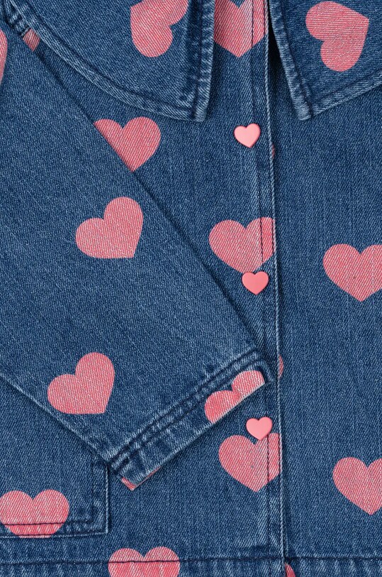 Konges Sløjd kurtka jeansowa dziecięca MAGOT DENIM SHIRT GOTS KS101581 niebieski