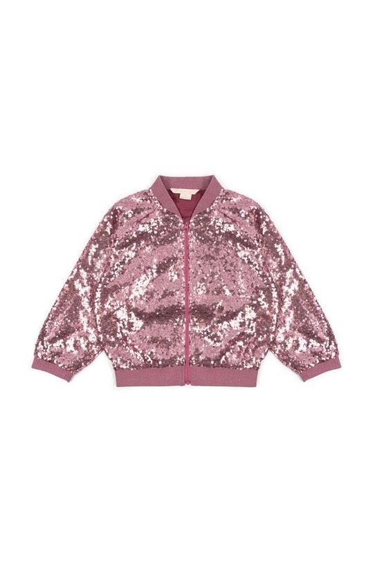 Konges Sløjd kurtka bomber dziecięca STARLA SEQUIN JACKET KS101690 różowy AW24