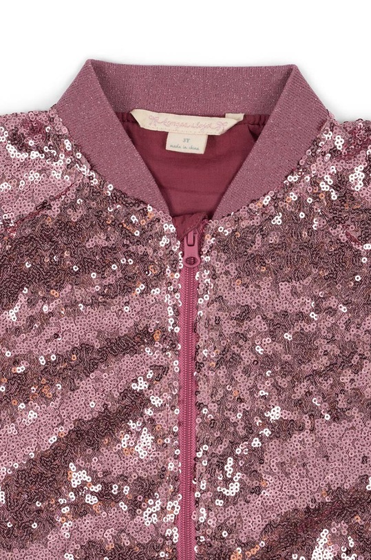 Konges Sløjd kurtka bomber dziecięca STARLA SEQUIN JACKET KS101690 różowy