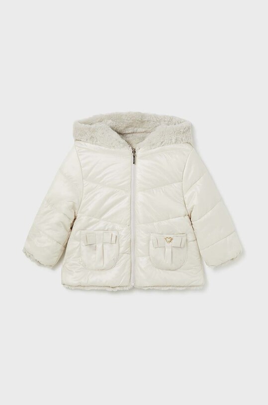 Детская двусторонняя куртка Mayoral с подкладкой бежевый 2480.4A.Baby.9BYH