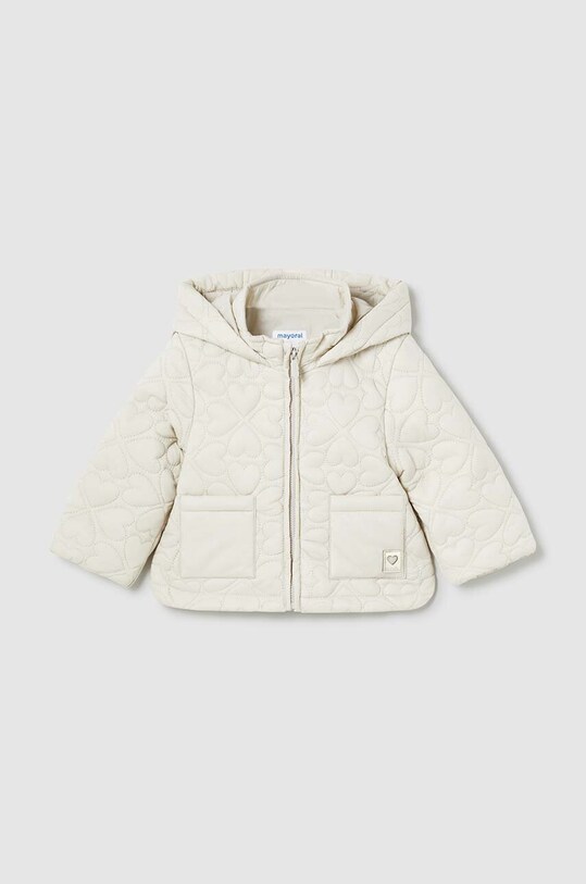 Дитяча куртка Mayoral з капюшоном бежевий 2484.4J.Baby.9BYH