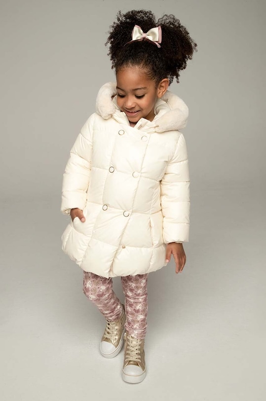 Dječja jakna Mayoral s kapuljačom bež 4489.6B.Mini.9BYH