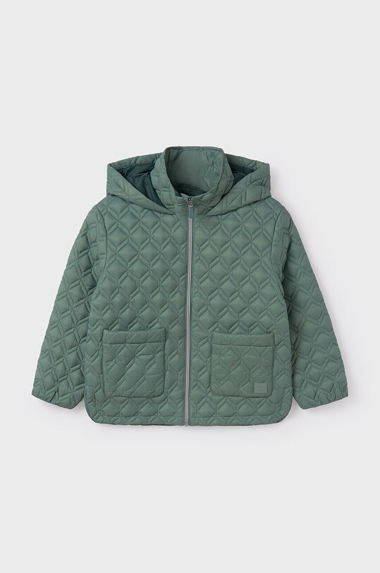 Detská bunda Mayoral Kurtka soft jemné zateplenie tyrkysová 7482.8D.Junior.9BYH
