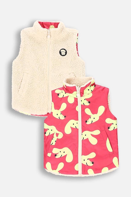 Coccodrillo bezrękawnik dwustronny dziecięcy ZC4178501AGK beżowy AW24