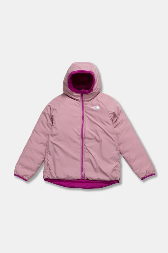 The North Face geaca reversibila pentru copii REVERSIBLE PERRITO HOODED JACKET NF0A88UE1I71 roz AW24