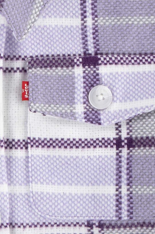 Дівчинка Дитяча куртка Levi's OVERSIZED PLAID SHACKET 3EL410 фіолетовий