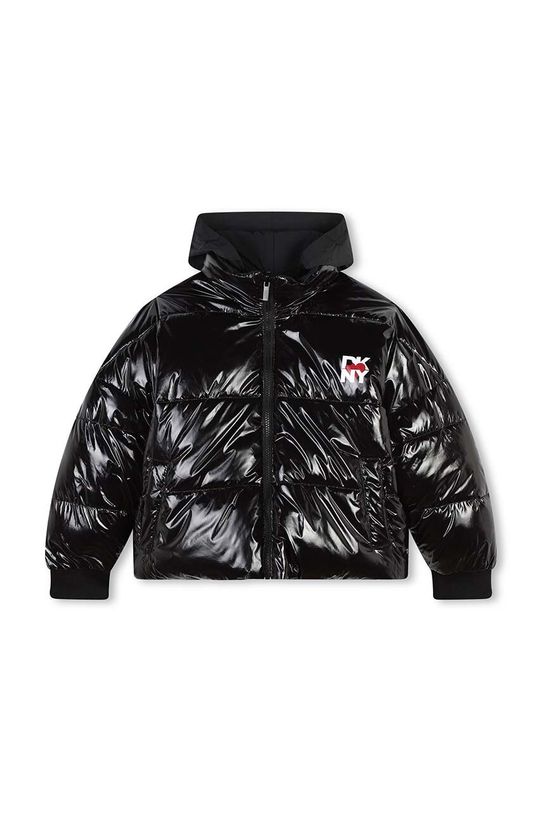 Detská obojstranná bunda Dkny zateplené čierna D62076.114.150