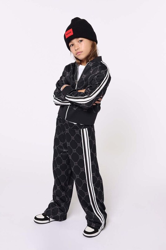 HUGO kurtka bomber dziecięca nieocieplane czarny G00219.114.150