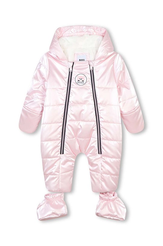 BOSS kombinezon zimowy niemowlęcy pozostałe różowy J51073.